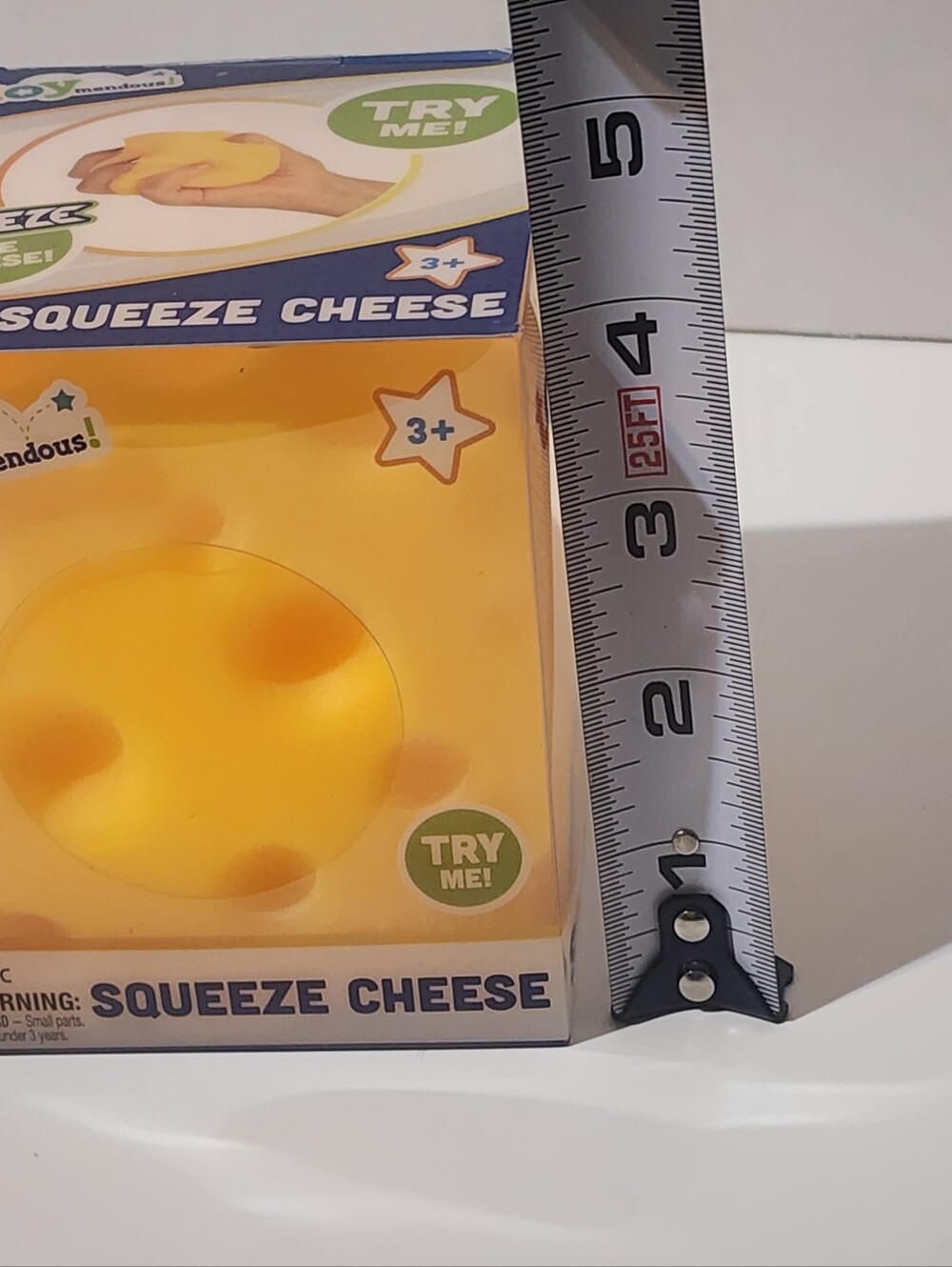 Toymendous Squeeze Cheese Squishy Stress Toy (NEW) - Picture 5 of 5